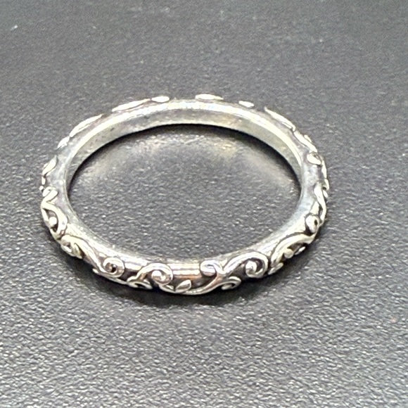 Sterling Silver Scrollwork Band Ring – Size 10, New - Picture 3 of 5